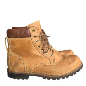 Timberland Earthkeepers Rugged Boots Mens 9.5M Golden Beige Leather Lace Up